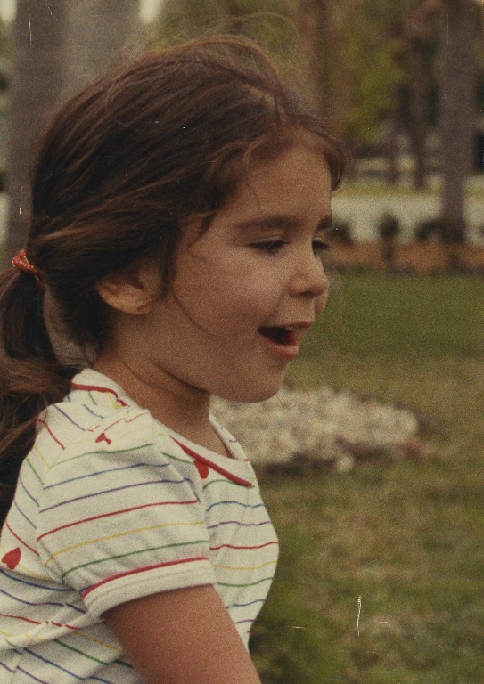 Elizabeth Shaker Araujo at age 4. 1988