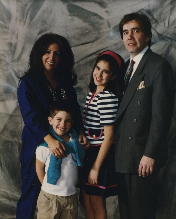 Betty (Shaker) and Dan Carlson with Elizabeth and Daniel 1989