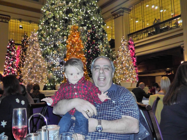 Mickey Haddad and Grandson Nolan Slattery