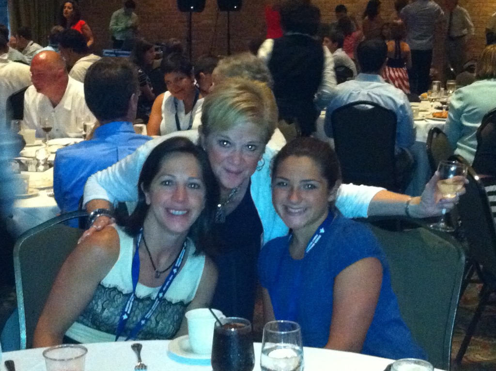 3 gens: Terry Shaker with daughter Kim Briggs and daughter Sadie