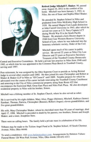 Judge Mitchell Shaker
obituary