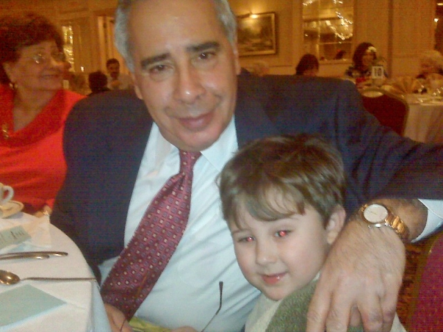 Ron Haddad and grandson Ben Johnson