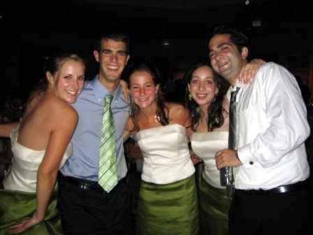 Amanda Shaker, Anthony Shaker, Jessica Shaker, Hannah Breit & Joey Shaker at Jennifer & Brendan Crowleys wedding (8/13/05)