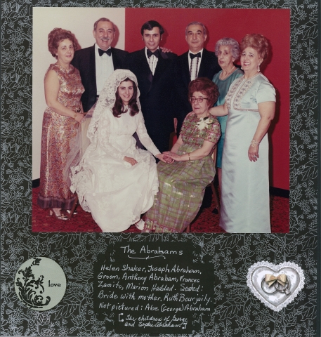 The Abrahams:Wedding of Mary Anne Bourjaily & Charles Williams, 2/13/1971