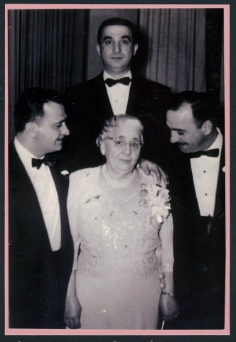 Sophia Abraham and sons: Abe,Joe & Anthony