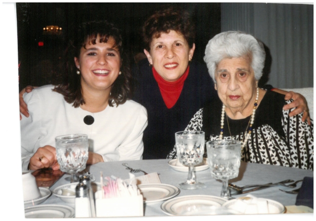 Frances Abraham Zamito with daughter Dorothy and granddaughter Kathy